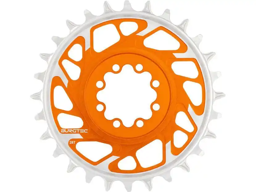Burgtec 3 mm Offset Thick Thin Chainring SRAM 8-Bolt, iron bro orange Schnäppchen