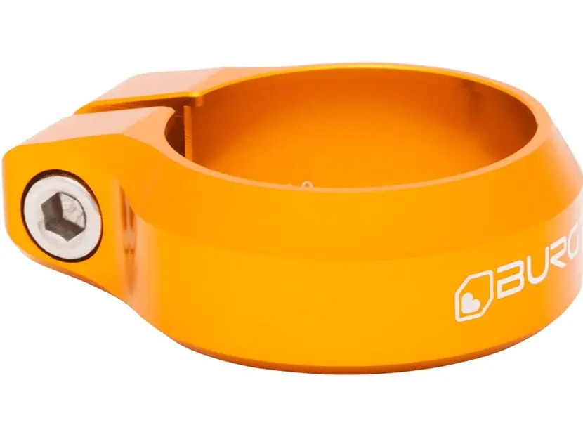 Burgtec Seat Clamp - 34,9 mm, iron bro orange Neuheit