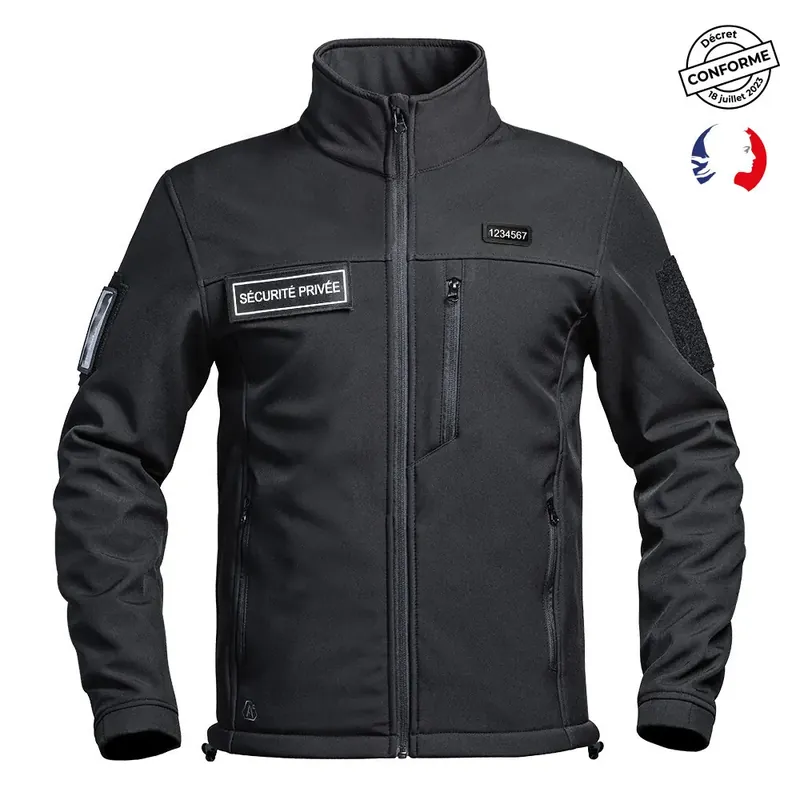 Sale A10 Equipment Softshell-Jacke Sicherheitsdienst Sécu-One Flap