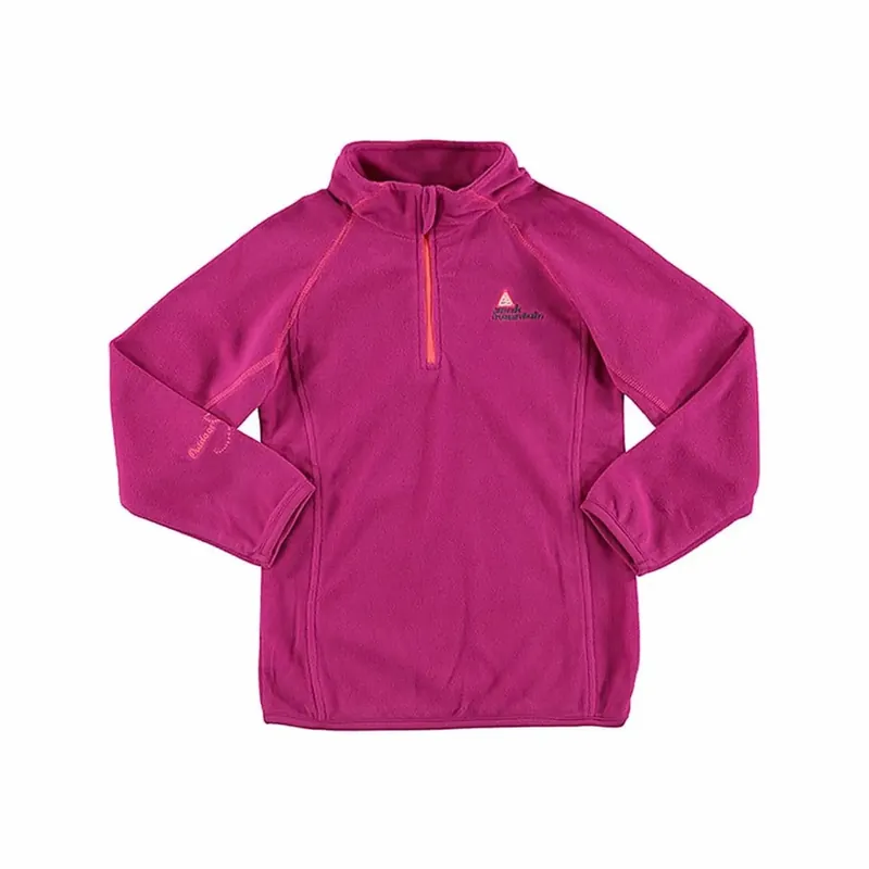 Angebot Peak Mountain Sweatshirt aus Mikrofleece mit halbem Reißverschluss, Mädchen Gafine