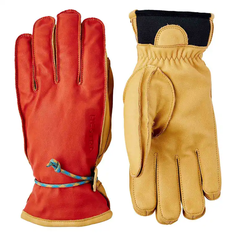 Hestra Wakayama Handschuhe 5-finger flame red/tan Rabatt
