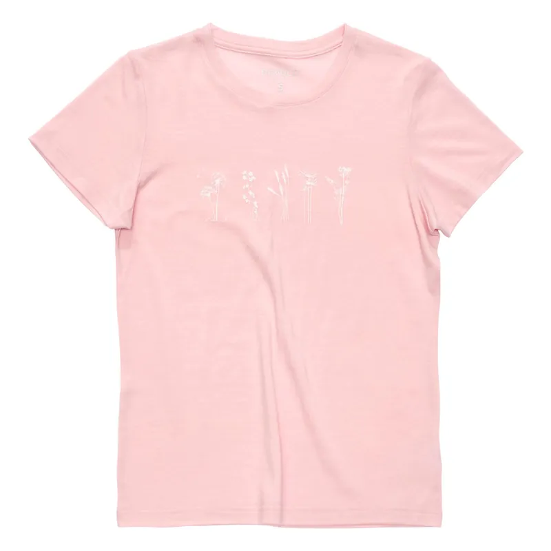 Devold Classic Flowers Tee T-Shirt Damen chalk pink Jetzt Bestellen