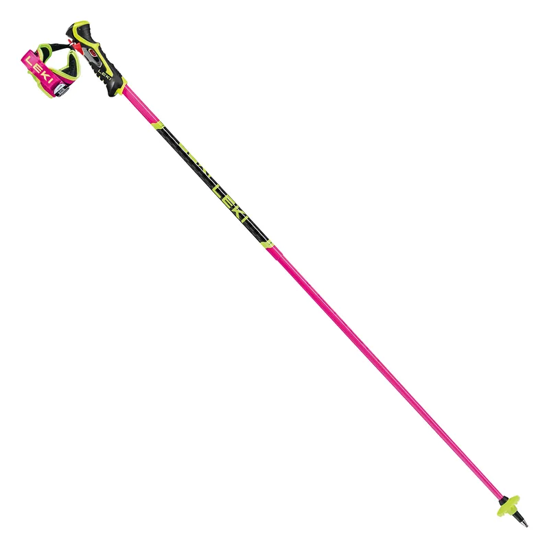 Neuheit LEKI Venom SL 3D Skistöcke neonpink/black/neonyellow