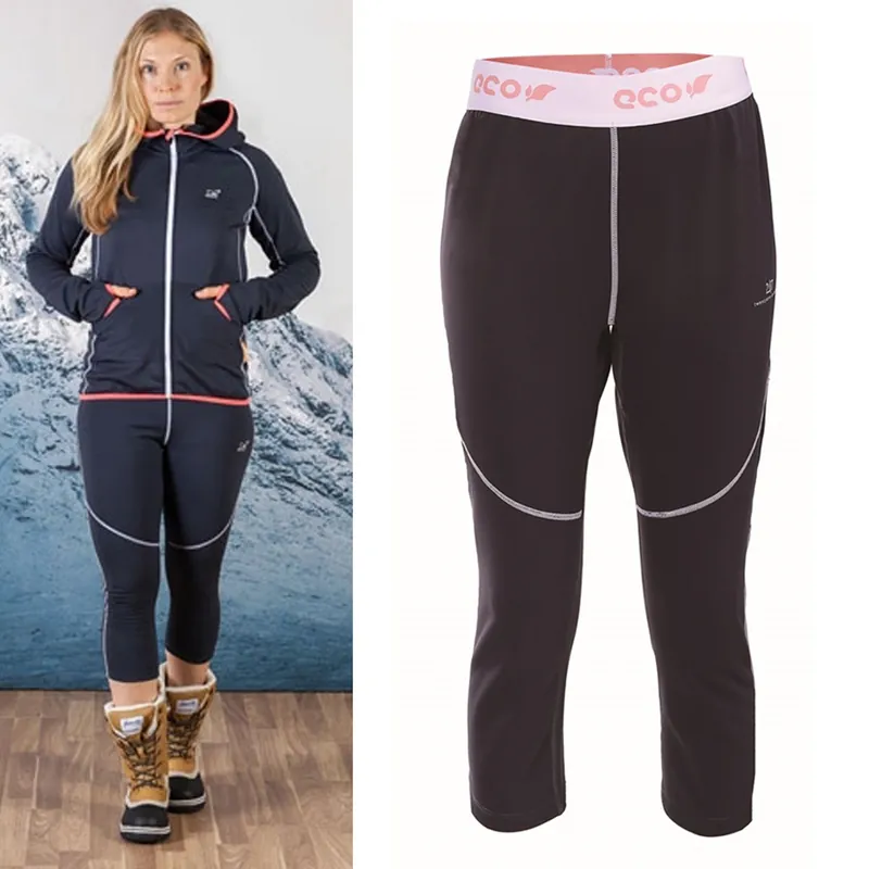 Schnäppchen 2117 of Sweden - Tyfors - Damen Powerstretch Fleece 3/4 Hose - navy