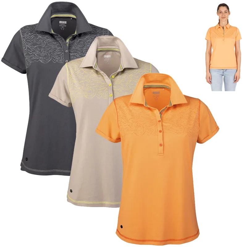 Neue Kollektion LPO - Linea Primero - modisches Damen kurzarm Poloshirt Charlotte