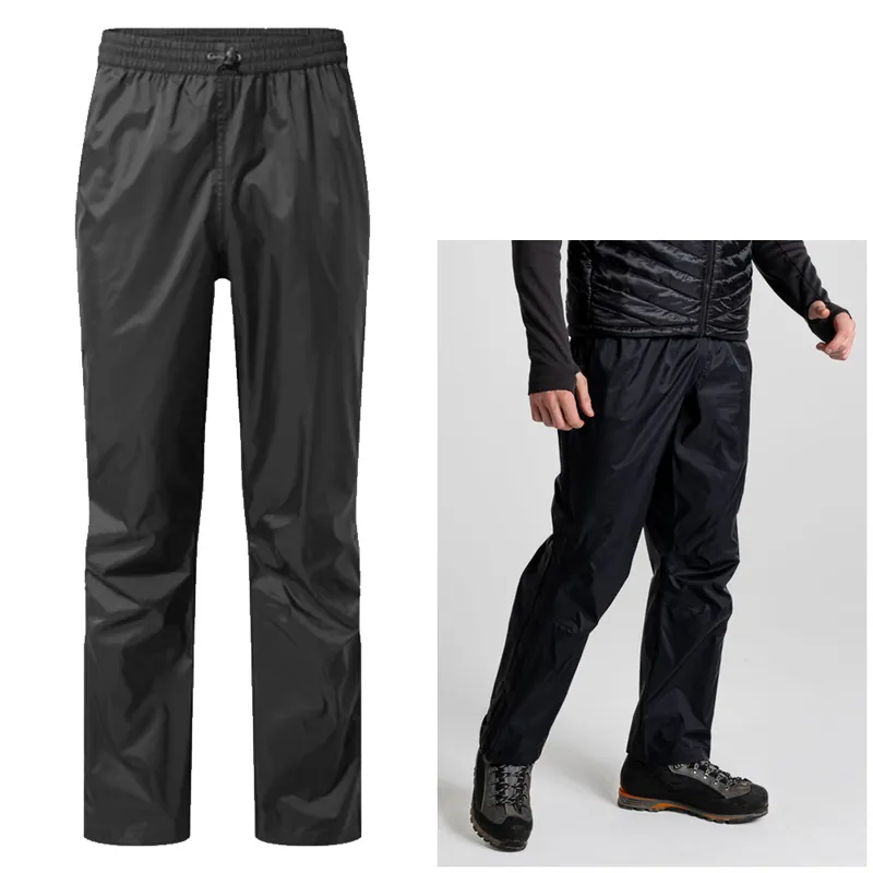 Billig Craghoppers - 2 Lagen AquaDry Stretch packable Regenhose, schwarz
