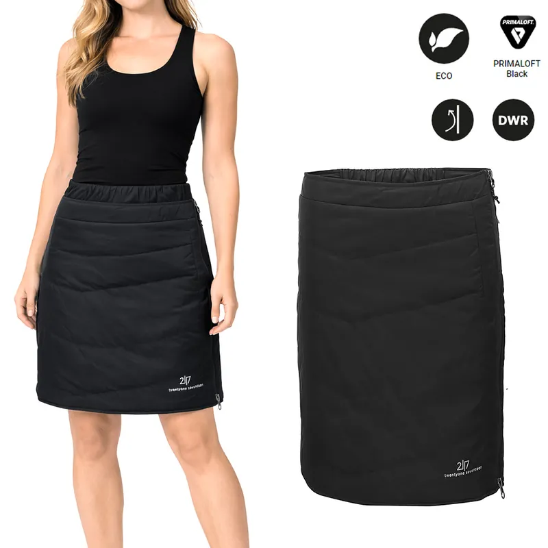 2117 of Sweden Klinga Damen Winterrock 70cm – Primaloft schwarz Expressversand